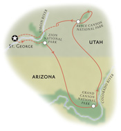 Bryce Zion Utah Map